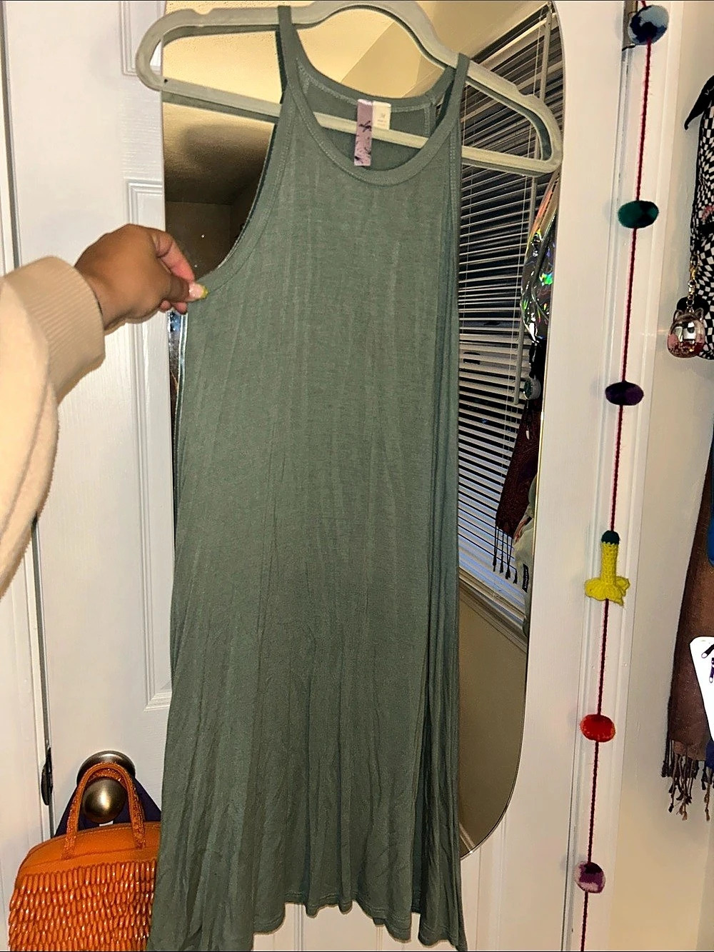 Francesca’s Green Midi Dress Size Medium